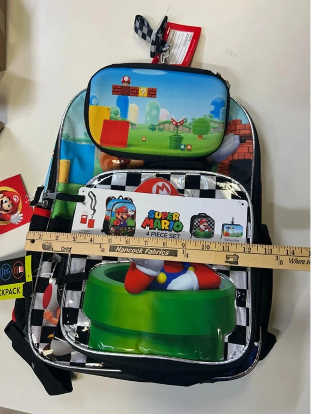 Super Mario backpack new four piece set